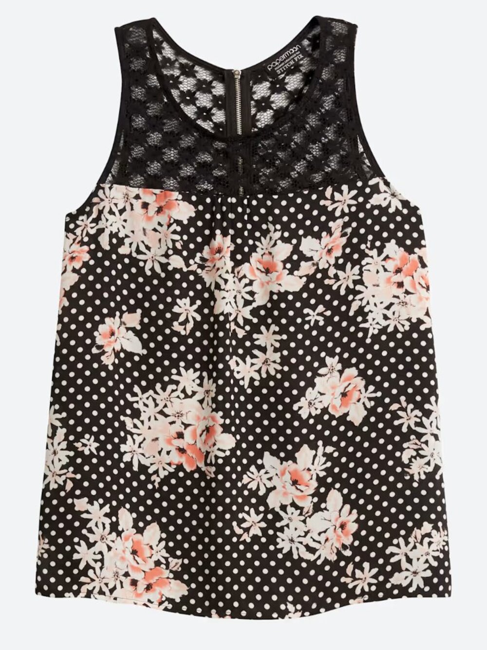 [Papermoon] Paulette Lace Detail Blouse Tank Top